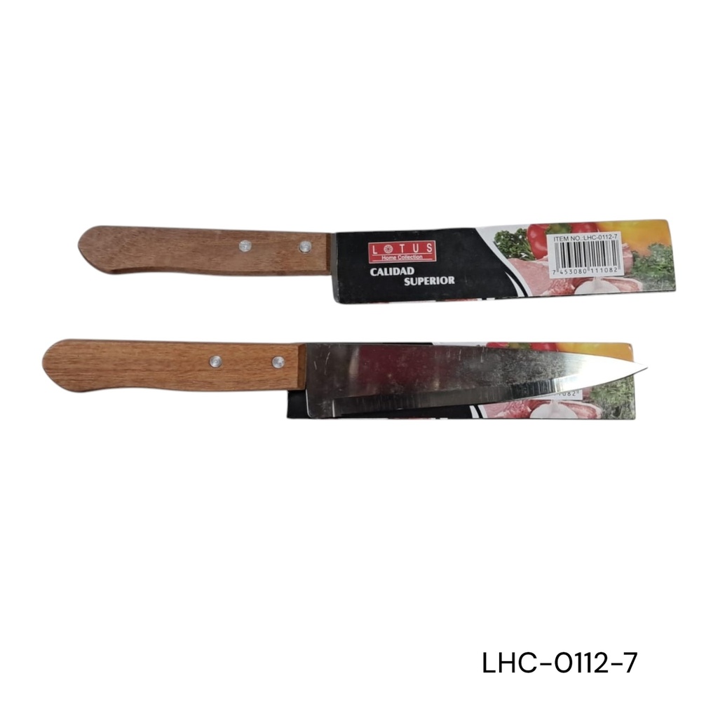 CUCHILLO 7PG CACHA MADERA