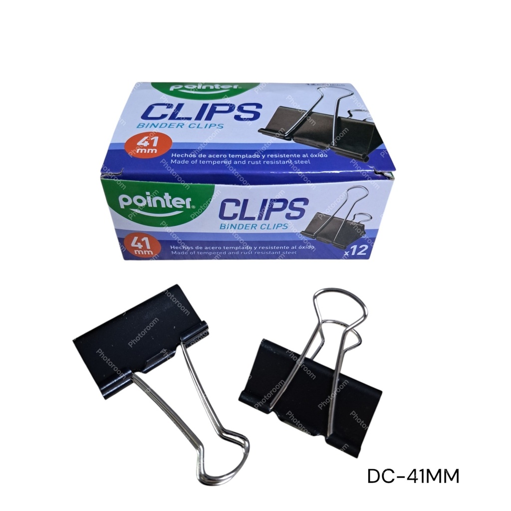 CLIPS SUJETA PAPEL 41MM  CXC-12UD.   CXB-108UD.
