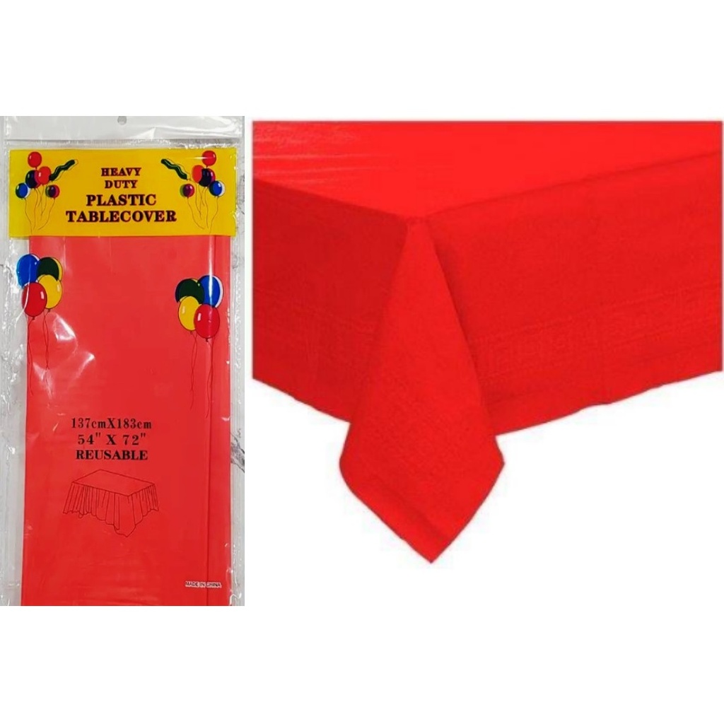 MANTEL 137X183CM 12PZ ROJO  CXB-120UD.