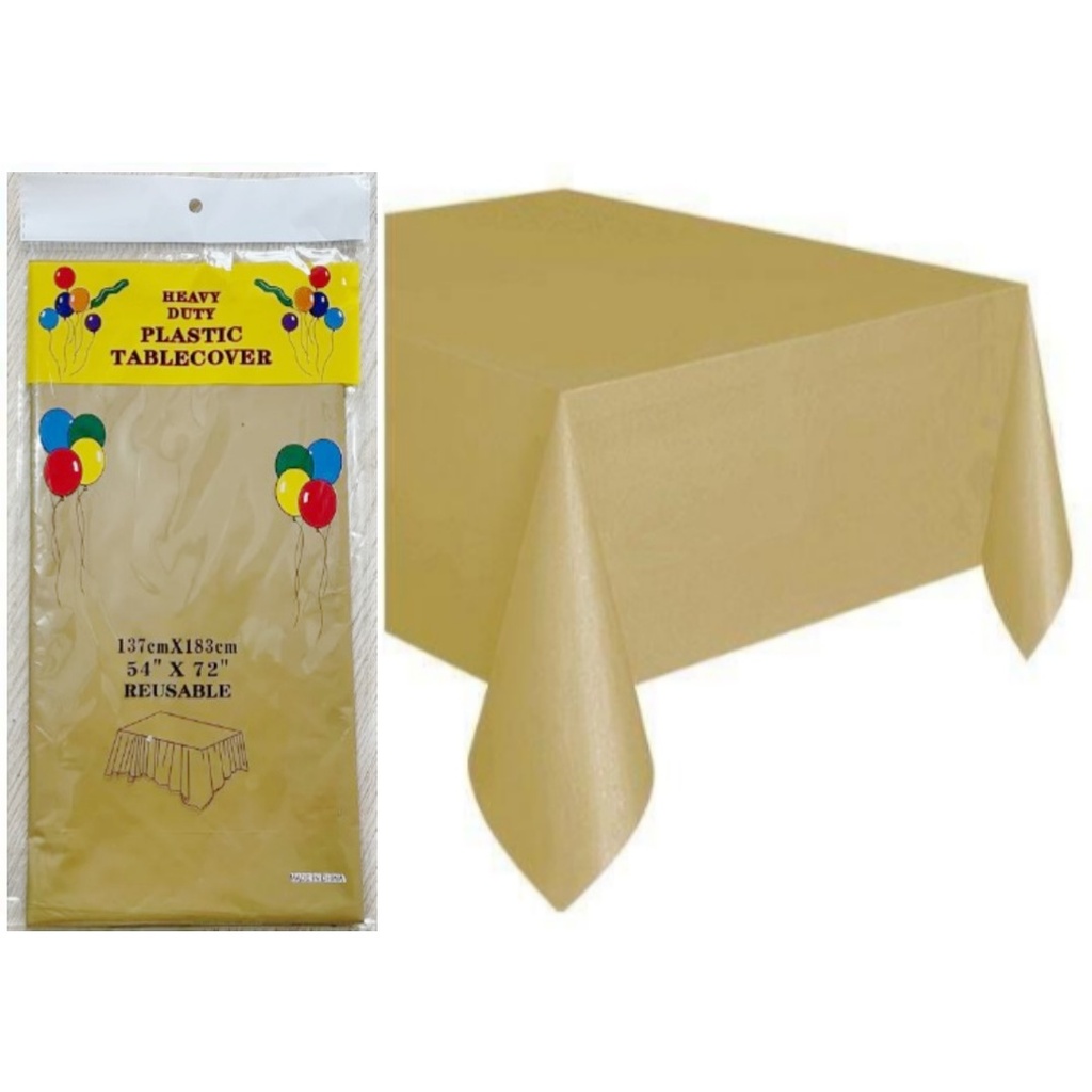MANTEL 137X183CM 12PZ DORADO CXB-120 UD.