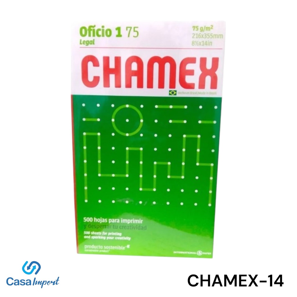 HOJAS BLANCAS CHAMEX 8 1/2X14  CXC-10UD.
