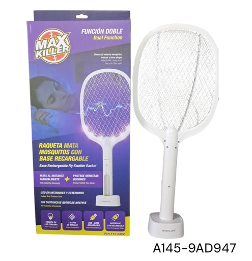 [A145-9AD947] MATA INSECTO RECARGABLE