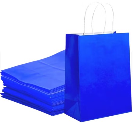 [CA-0022AZU] BOLSA CRAFT 22X16X8CM AZUL   PQT.12UD.  CXB-600 PZA.