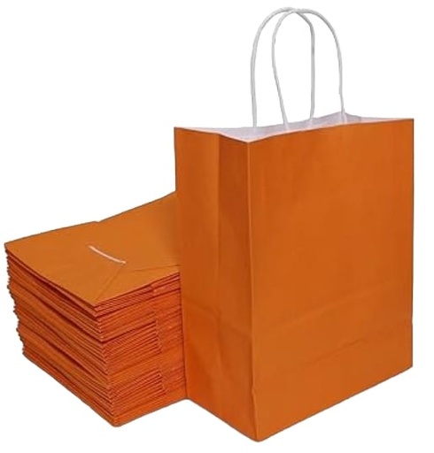 [CA-0023NAR] BOLSA CRAFT27X22X11CM NARANJA  PQT.12UD.   CXB-480 UD.