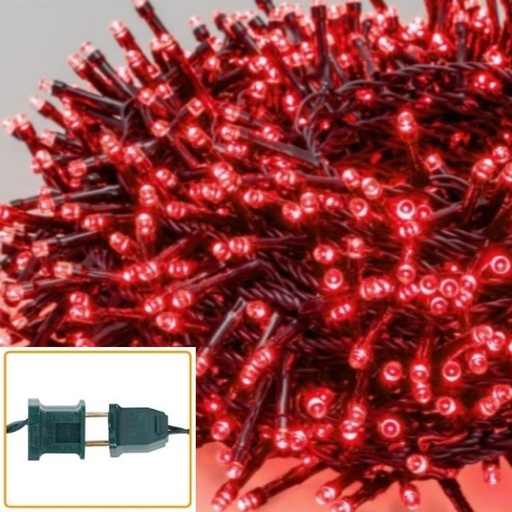 [CA-0005ROJ] NAVIDAD LUZ 7M/100L ROJO  CXB100