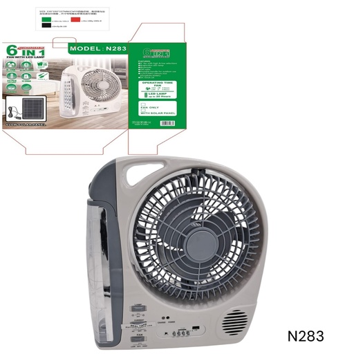 [N283] ABANICO MULTIFUNCION SOLAR
