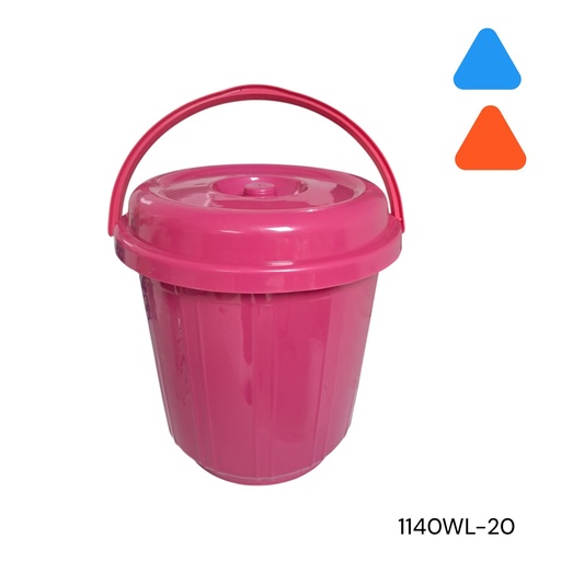 [1140WL-20] CUBETA MULTIUSO CON TAPA 20 LITROS
