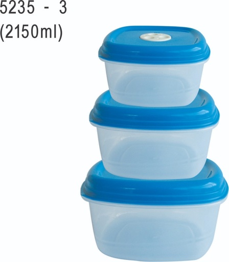 [5235-3] ENVASE SET 3PCS 2.15LITROS/2150ML PRINCEWARE