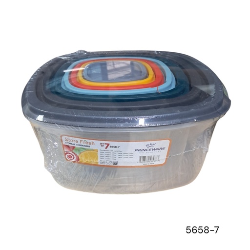 [5658-7] ENVASE SET 7PCS PRINCEWARE