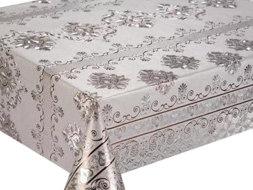 [CA-0033-PL] ROLLO MANTEL 1.37X20M PLATEADO